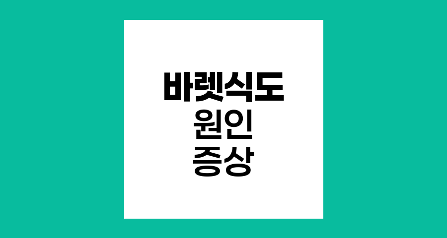바렛식도의 원인과 증상 이해하기