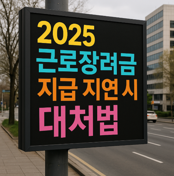2025 근로장려금 지급 지연 대처, 이렇게 해결해요!