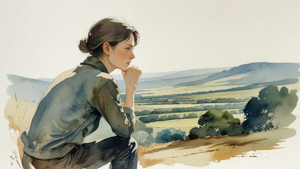 INTP는 자유로운 탐색가입니다. 깊이 있는 사고와 관찰력으로 세상을 바라보며, 대화보다는 사색을 통해 관계를 이해하려 합니다에 관한 그림