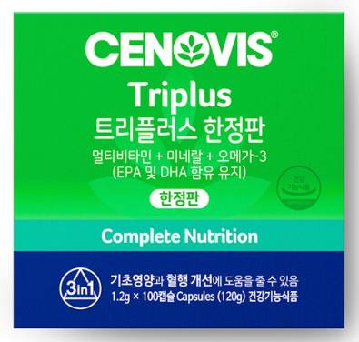 세노비스 트리플러스 멀티비타민미네랄 오메가3&#44; 100정&#44; 1개