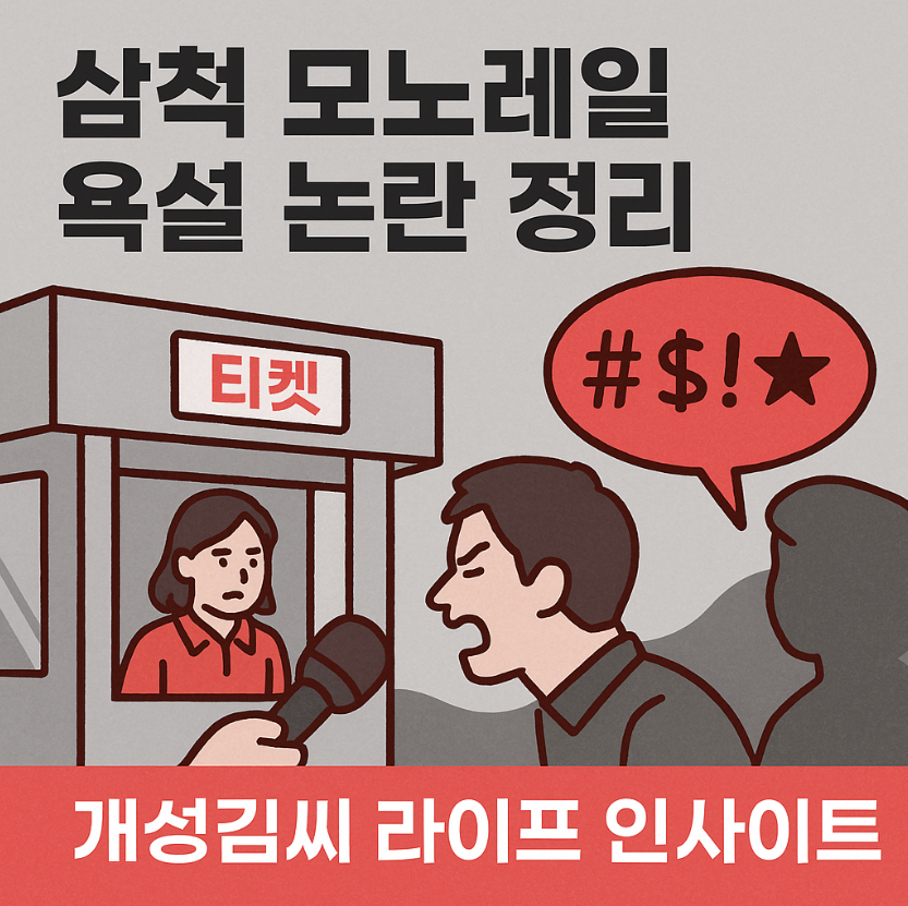 삼척모노레일 욕설,삼척모노레일 환불 요청,삼척모노레일 입장료,BJ금별 욕설 논란,모노레일 감봉 징계,삼척 대금굴 모노레일 후기