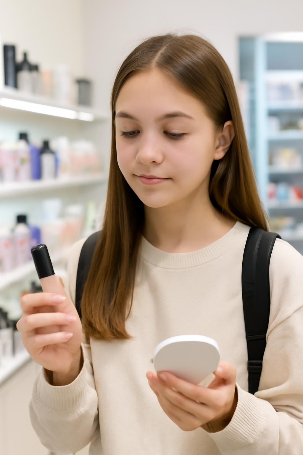 여자 중학생 화장품