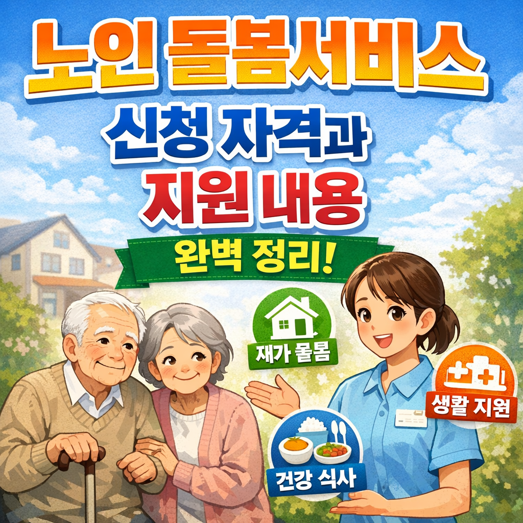 노인 돌봄서비스 신청 자격