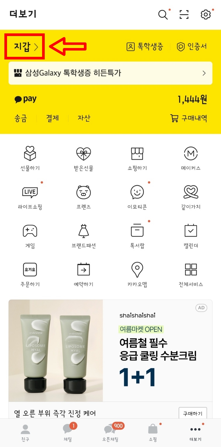 카카오톡 모바일 신분증 없을때 발급 방법