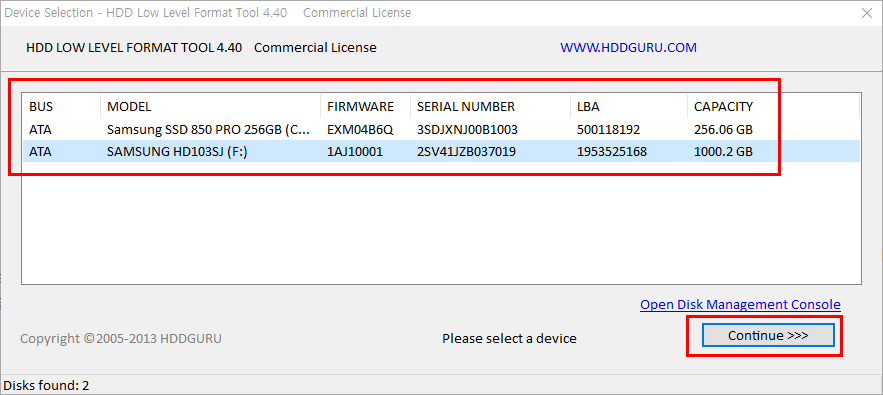 메모리카드 로우포맷 - 정밀포맷 프로그램 Low Level Format Tool 4.40