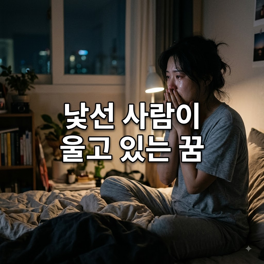 낯선 사람이 울고 있는 꿈