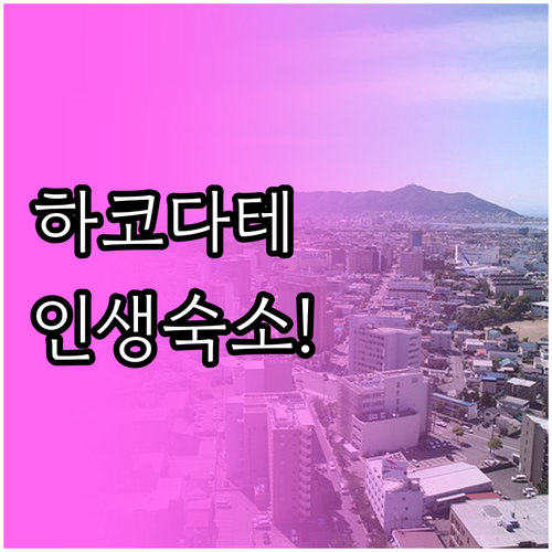 하코다테 숙소 추천 TOP 5 위치 ..