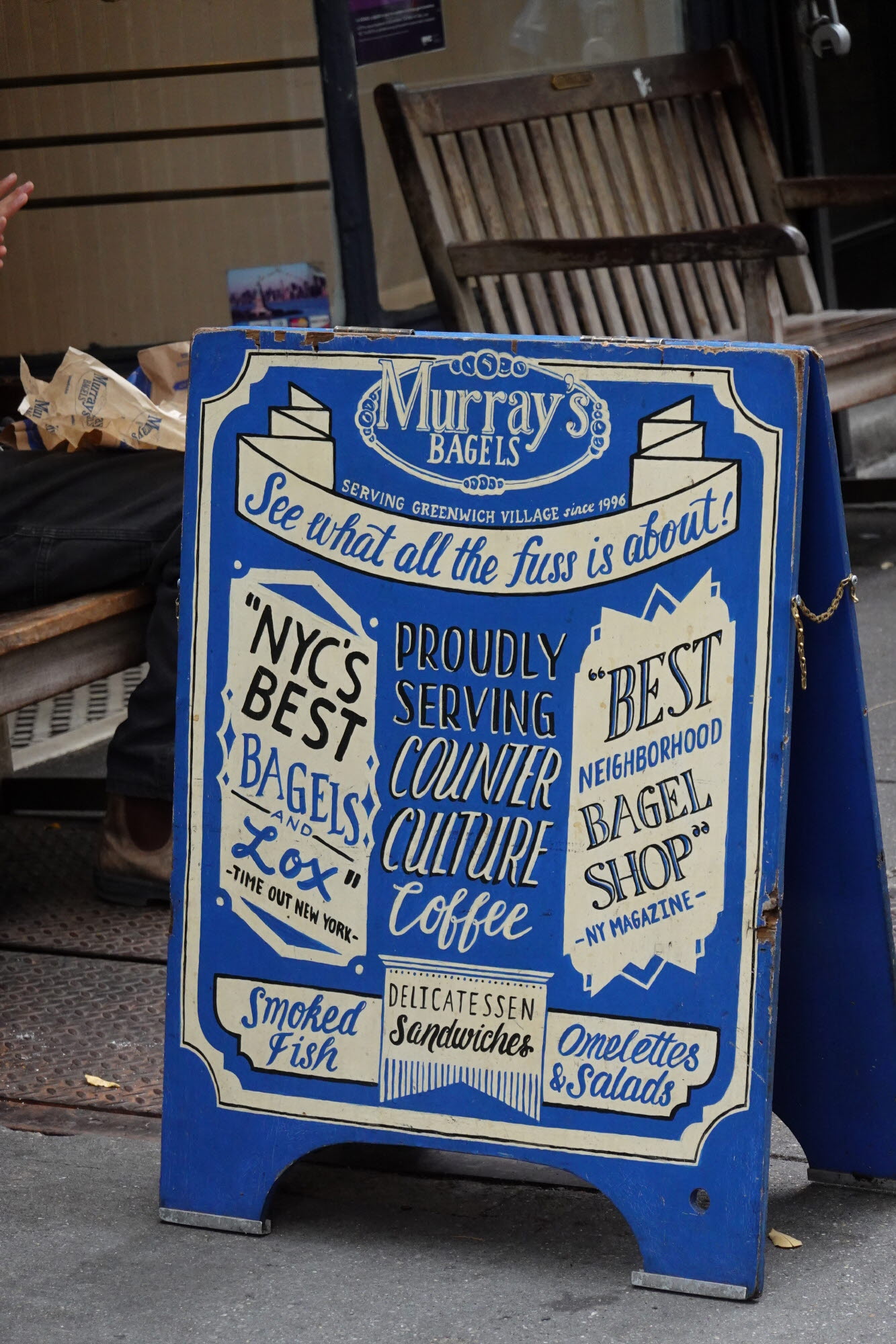 뉴욕 맛집 Murray&amp;#39;s bagels 간판