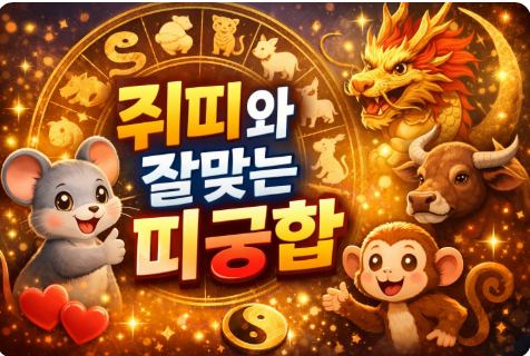 쥐띠와 잘맞는 띠 궁합