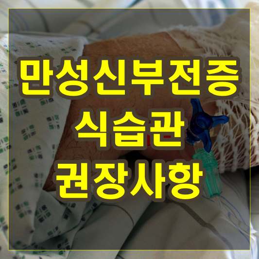 만성신부전증 식습관 권장사항