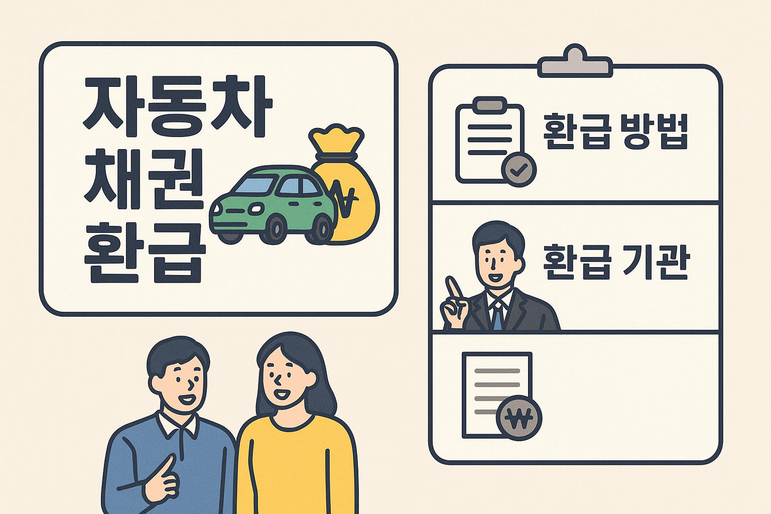 자동차 채권 환급금 조회