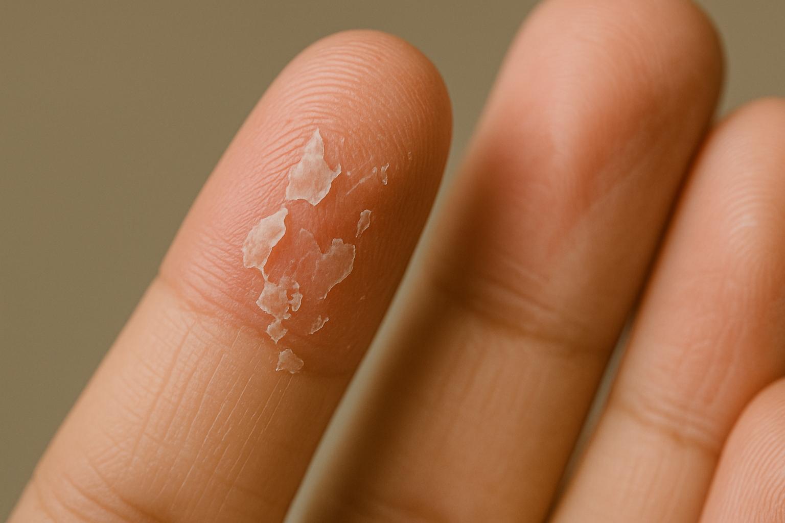 손가락 껍질 벗겨짐