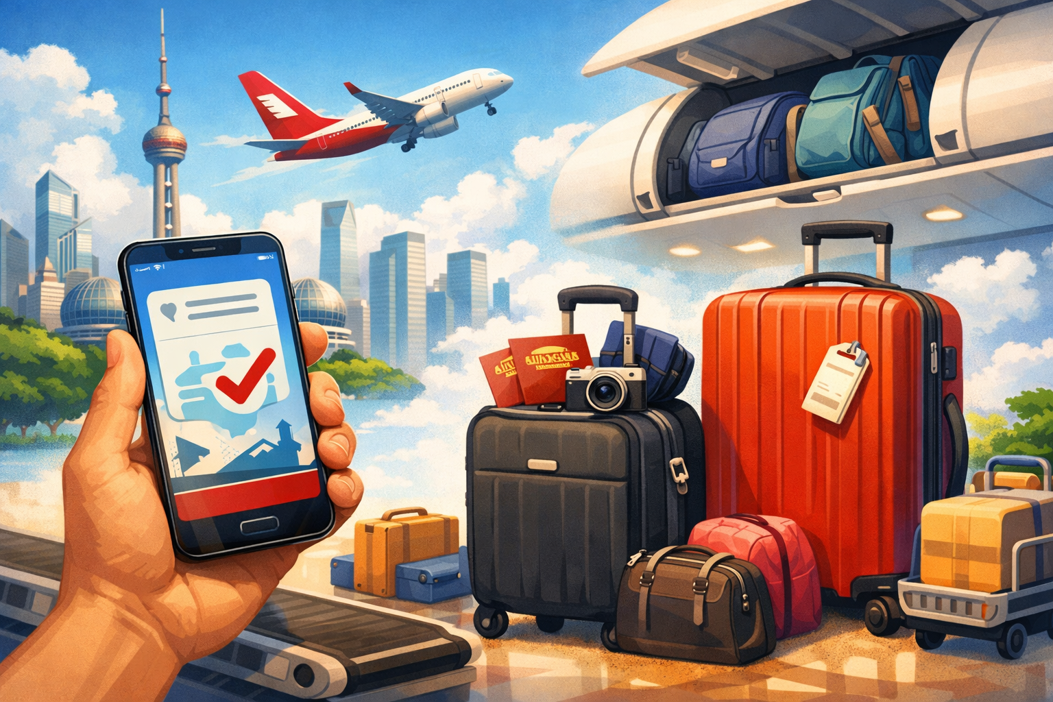 상하이항공 모바일 체크인과 수하물 규정 총정리! 기내 수하물부터 위탁 수하물까지 관련 사진