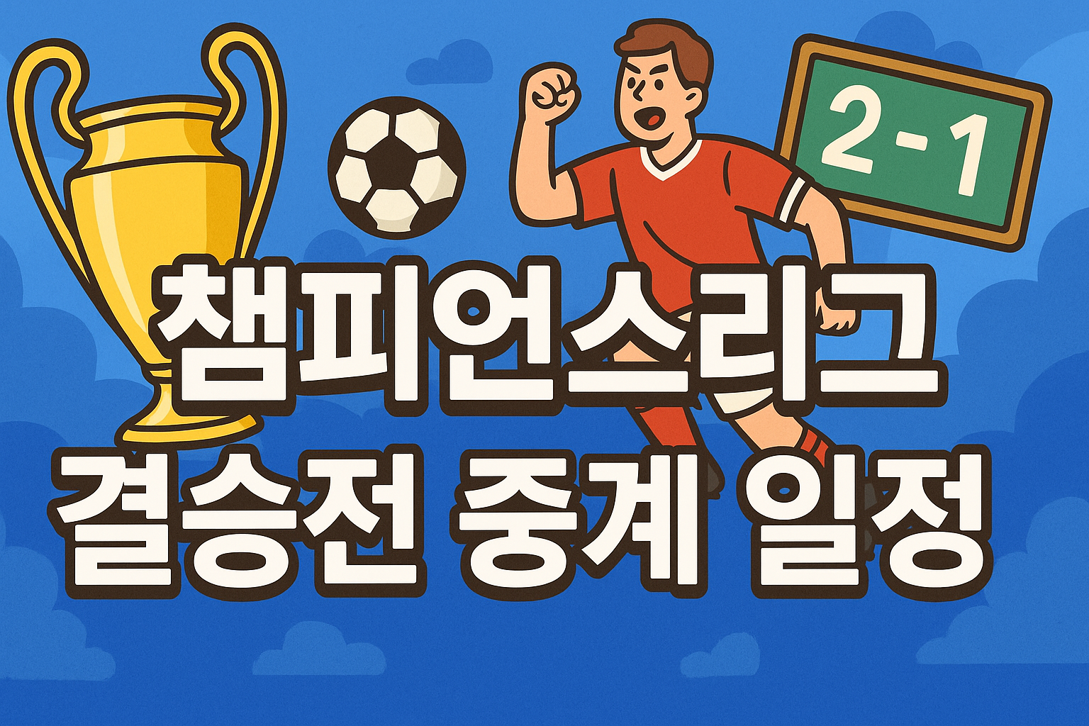 챔피언스리그 결승전 중계 일정