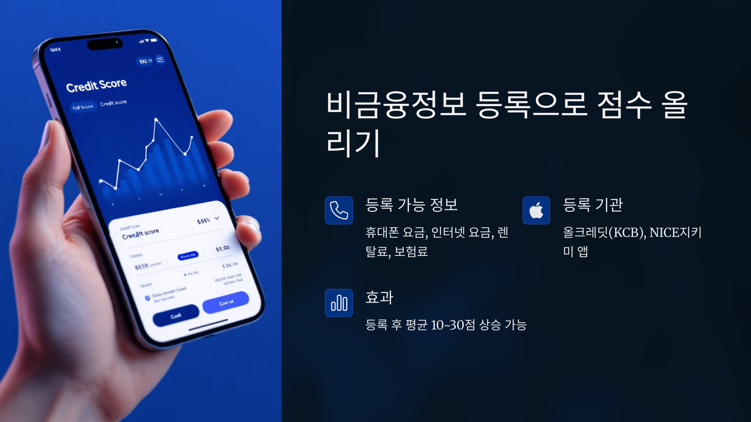 비금융등록으로 신용점수 올리기