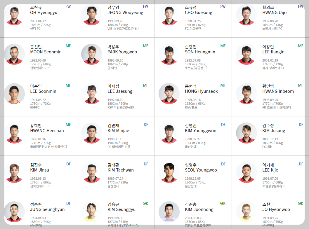 대한민국 축구 티켓