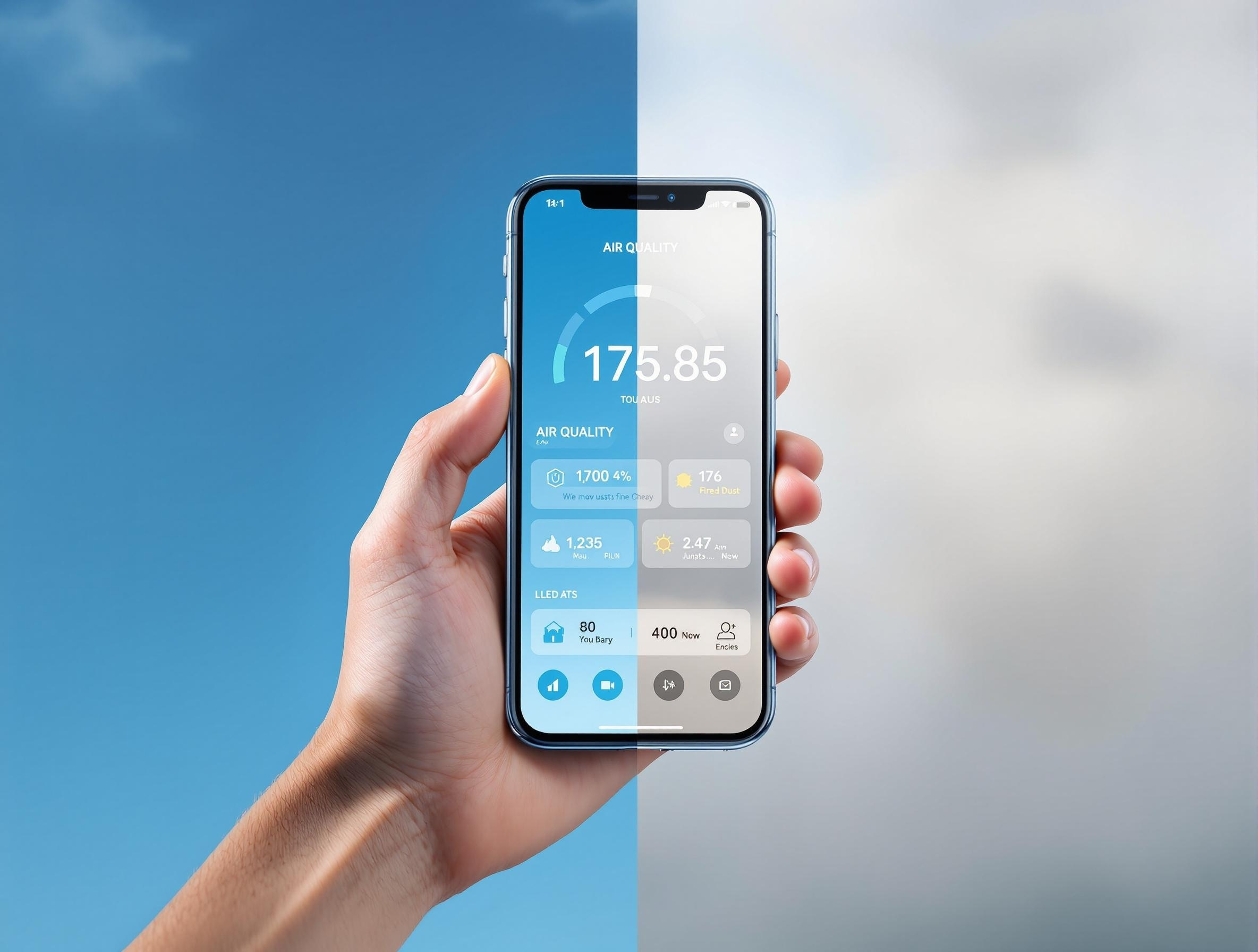 미세먼지 농도 확인