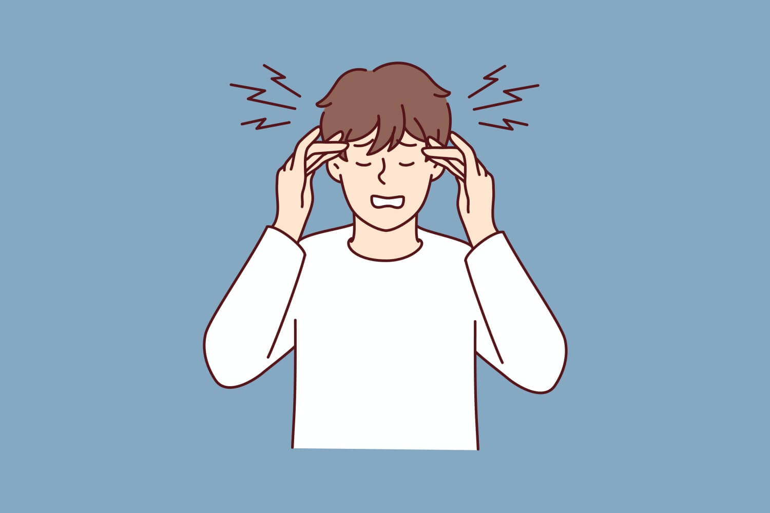 두통을-느끼는-남성