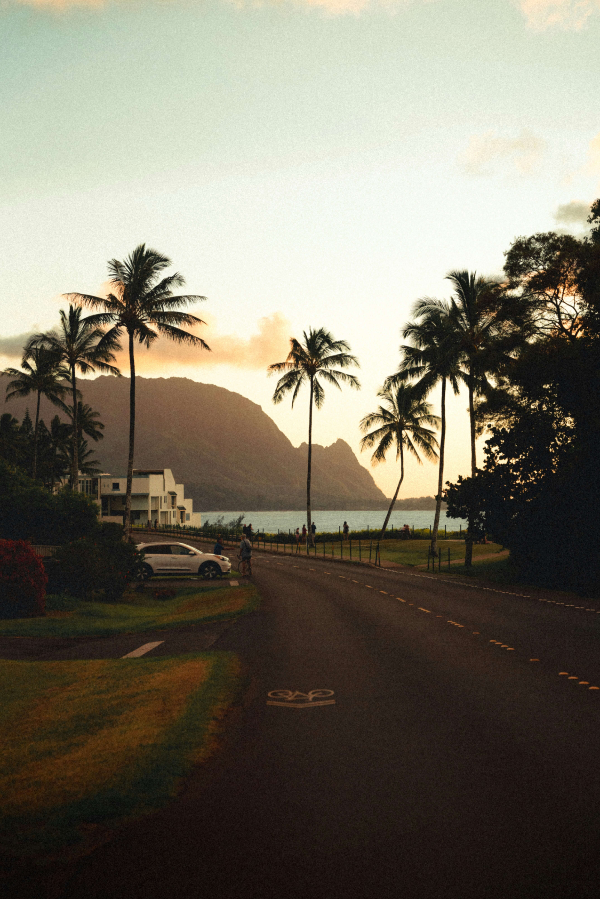 마우이-일몰-도로-사진