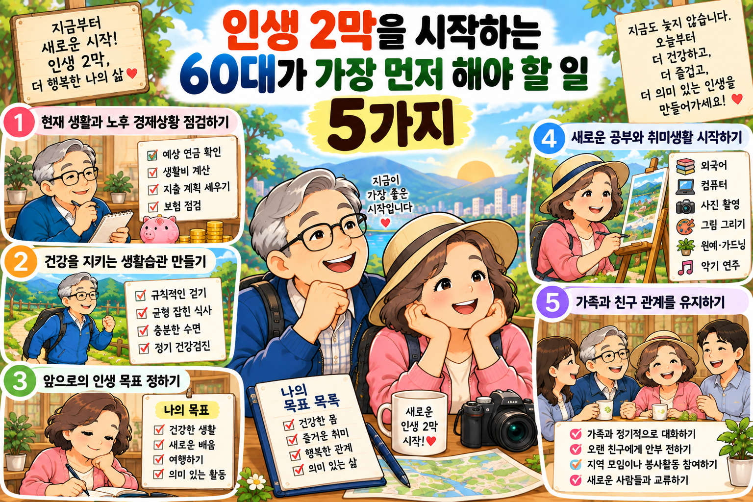 인생 2막을 여는 60대의 다섯 가지 습관