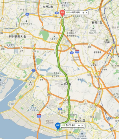 서해선 시간표 원시 소사 출근 퇴근 첫차 막차