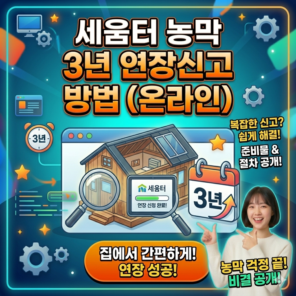 농막 3년 연장신고 신고방법