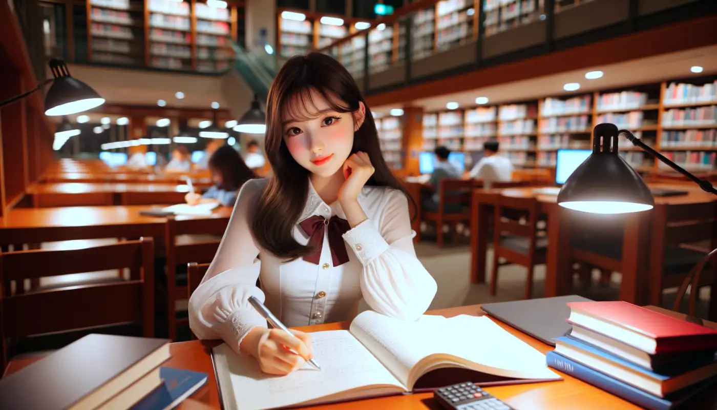 자소서-합격-작성법을-참고해서-글쓰기하는-여성의-모습