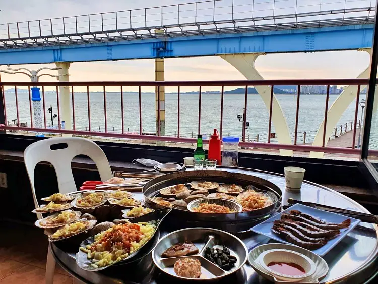 갓파더 강주은 가비 루프탑 오션뷰 조개구이 맛있는 식당 인천 월미도 맛집 소개