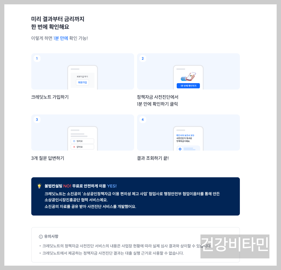 2025년 소상공인 정책자금 사전결과 미리보는 1분 진단