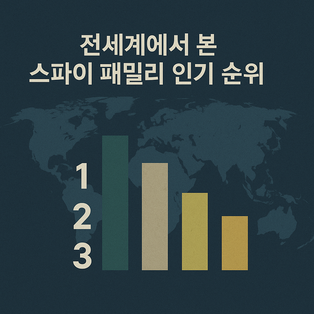 전세계에서 본 스파이 패밀리 인기 순위