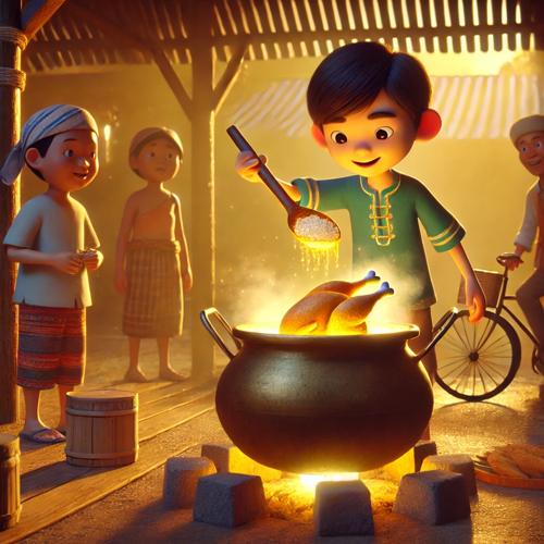 도깨비 주걱으로 만든 첫 찜닭