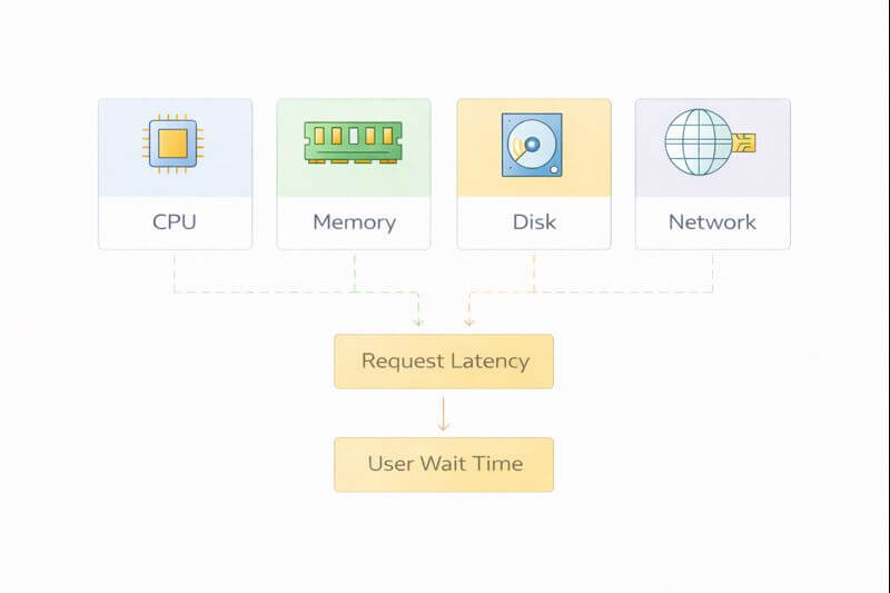 성능 모니터링 지표 기초: CPU, 메모리, 디스크, 네트워크 수치를 해석하는 방법