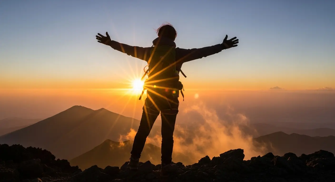 A person who ends up doing well