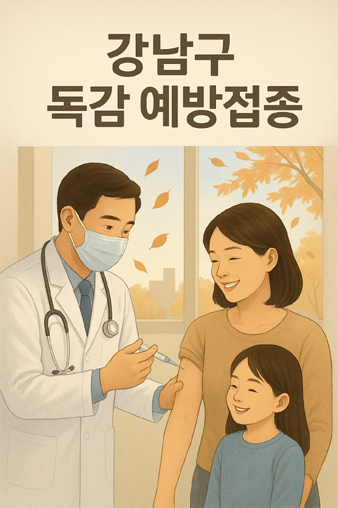 강남구 독감 예방접종 이미지