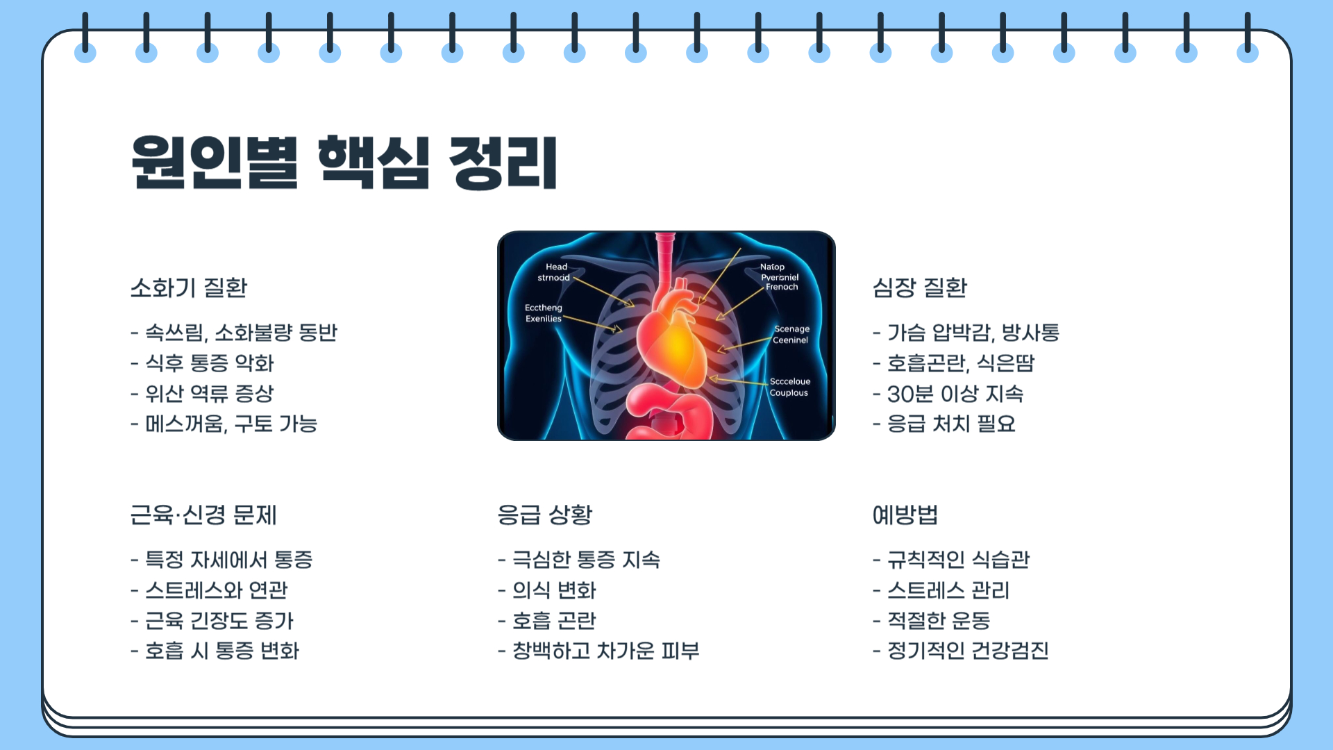 명치 통증 원인 및 대처법