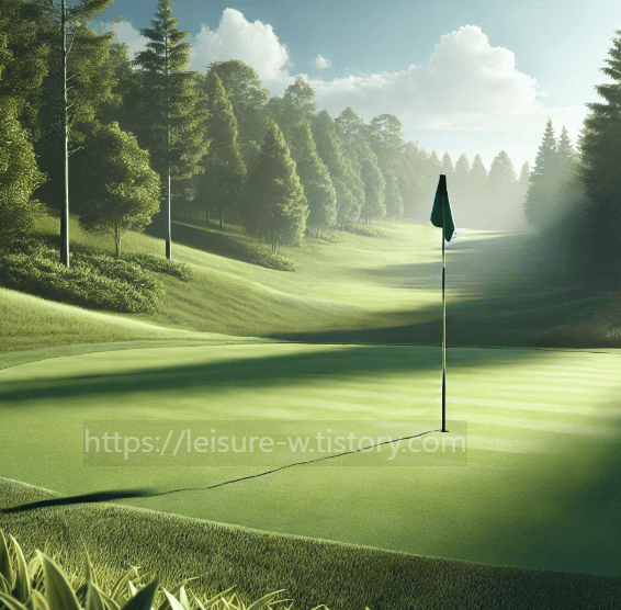 골프장 그린 이미지