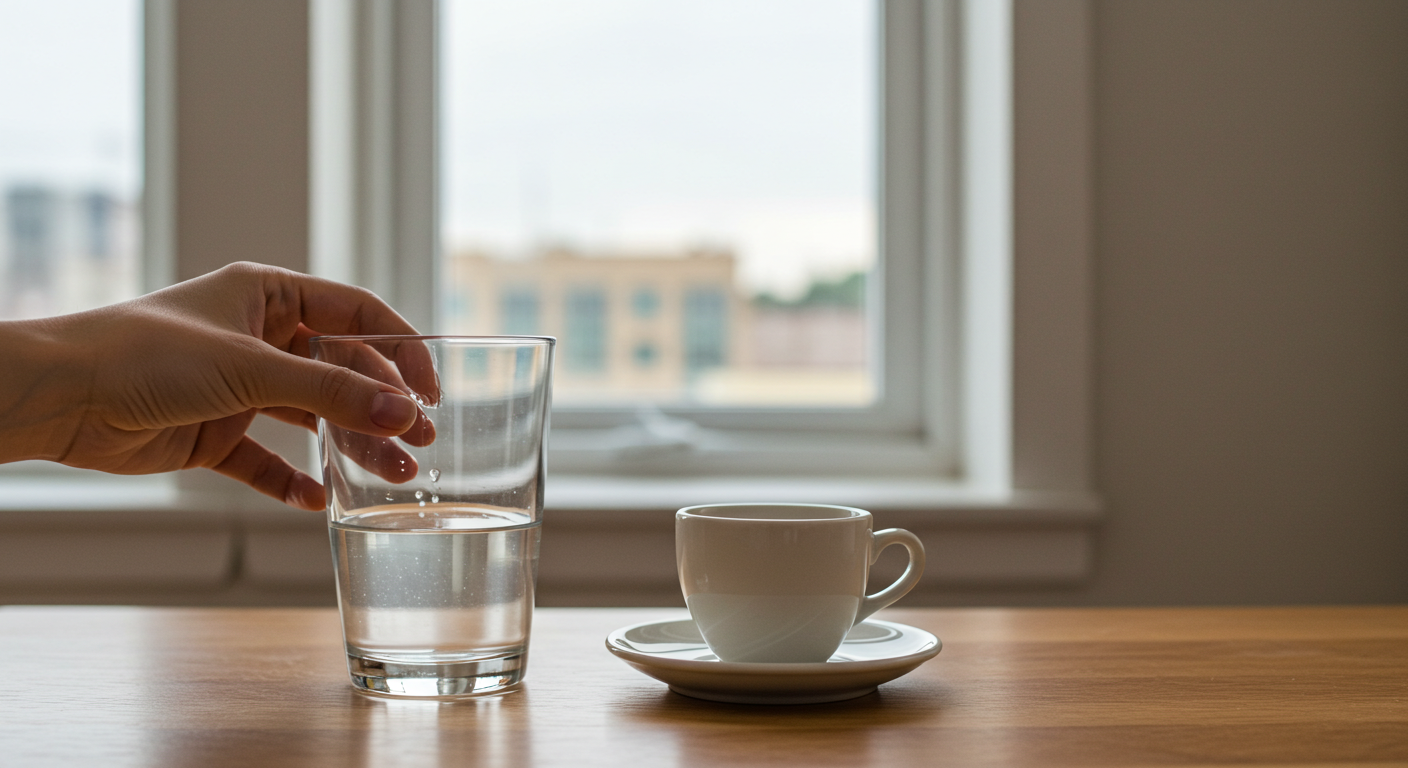 *따뜻한 물 한 잔으로 시작