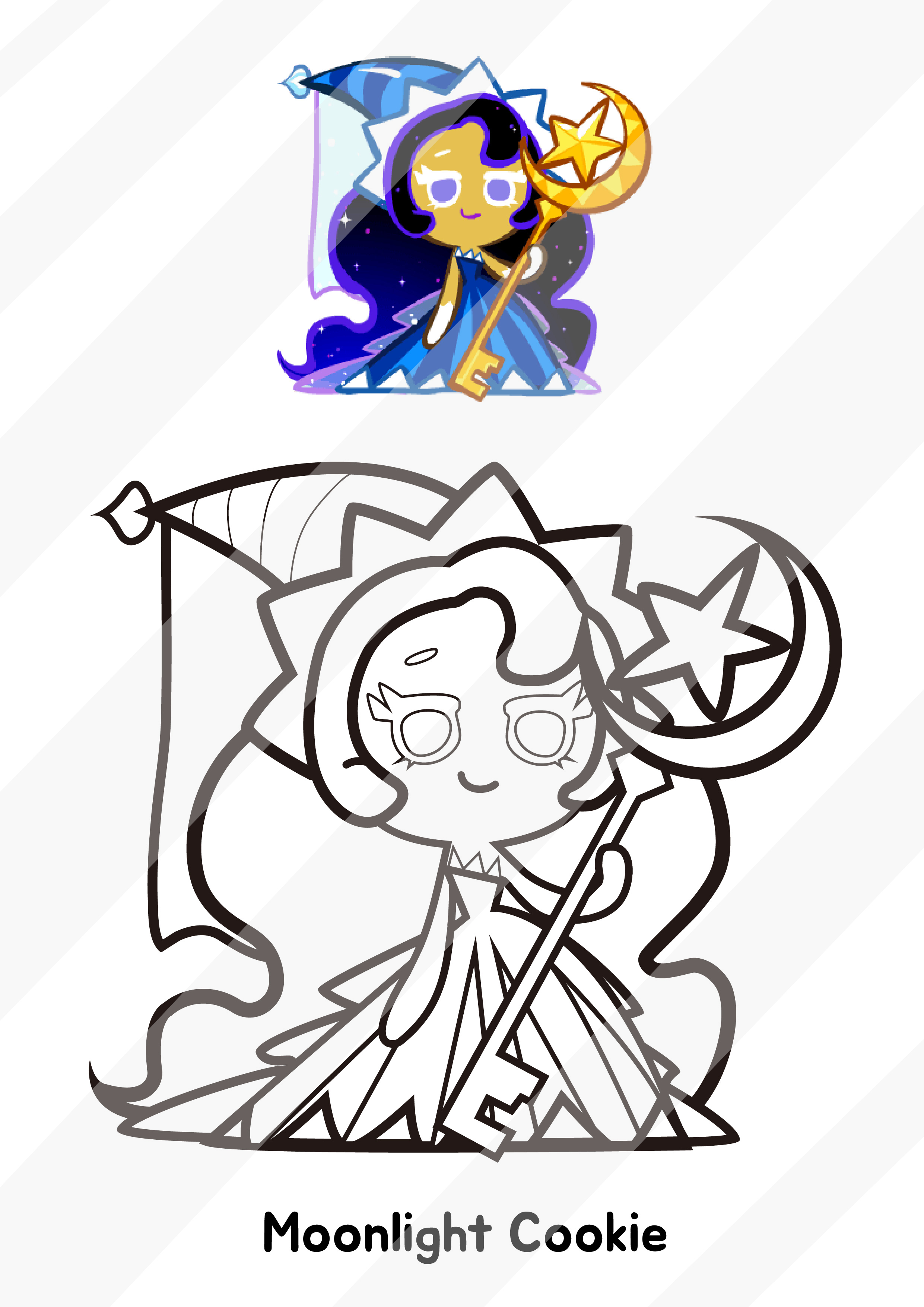 쿠키런색칠공부도안2