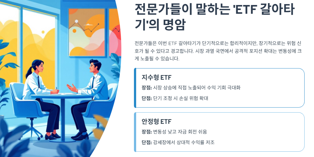 전문가들이 말하는 &lsquo;ETF 갈아타기&rsquo;의 명암