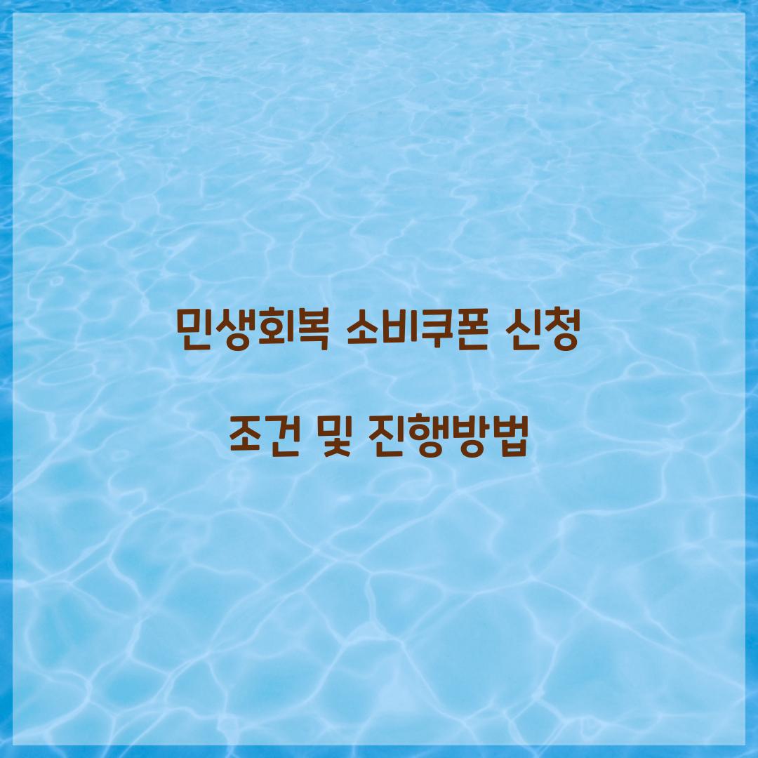 민생회복 소비쿠폰 신청