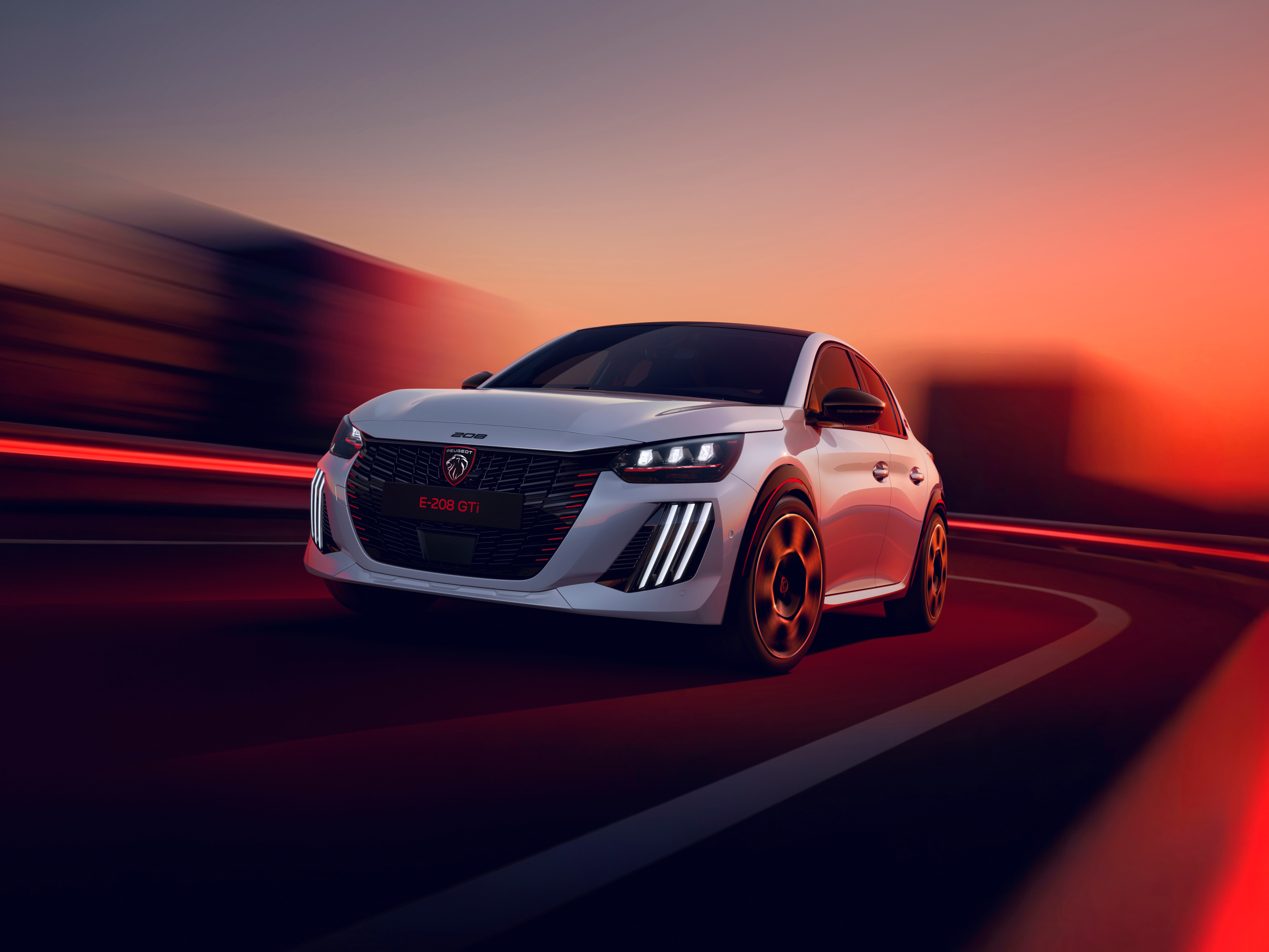 페ugeot e-208 GTi 스포츠 시트