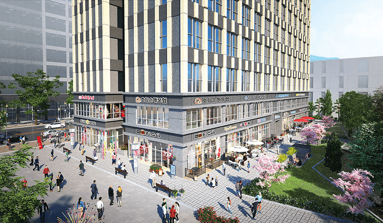 김포 리브 타워 상가 조감도