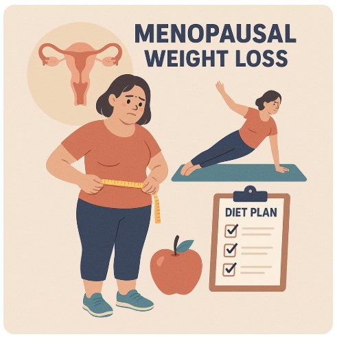 갱년기 다이어트 이미지