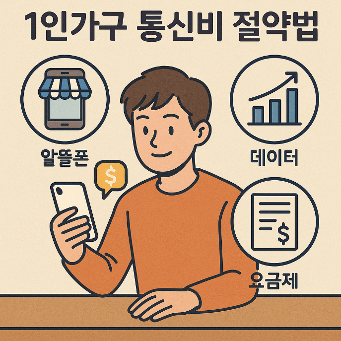1인가구 통신비 절약법 (알뜰폰, 데이터, 요금제) 사진