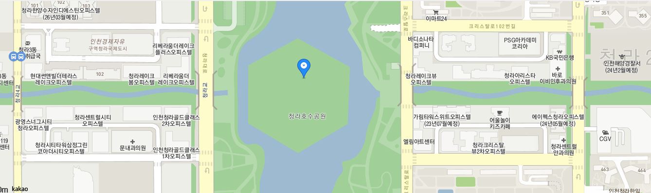 청라호수공원-위치