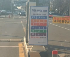 차량 5부제 시행