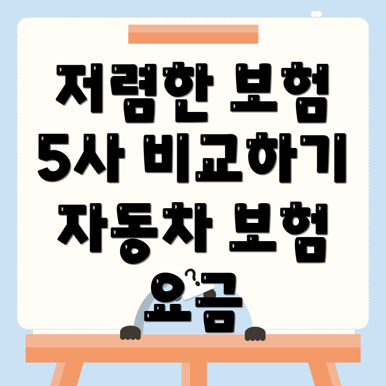 자동차보험 비교견적