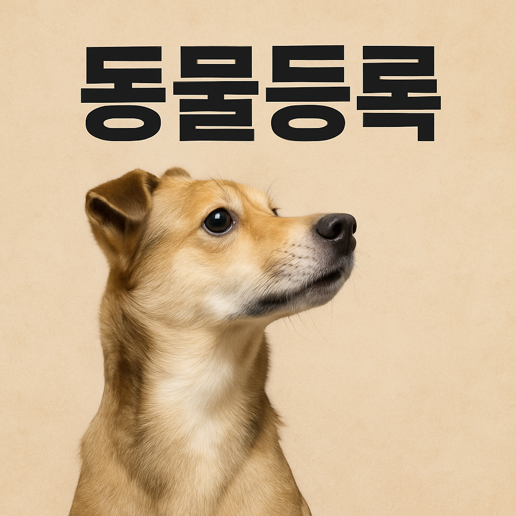 동물등록이란 왜 해야 할까