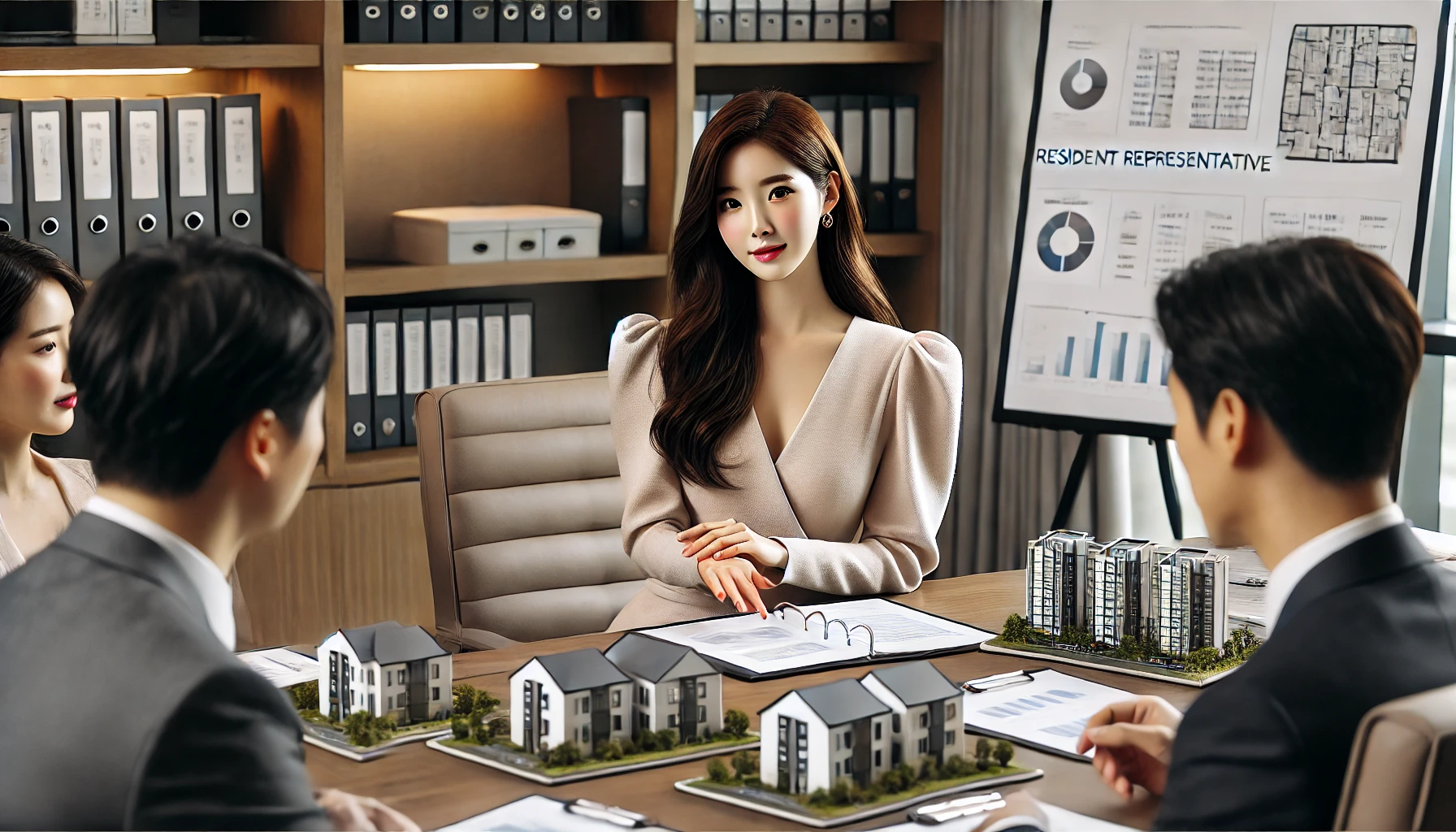 입주자대표회의 회의하는 이미지