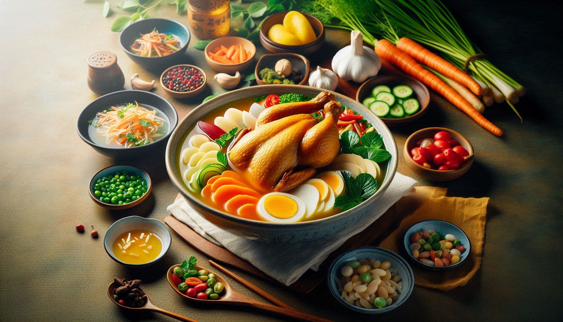 여름철 대표적인 보양식품 삼계탕